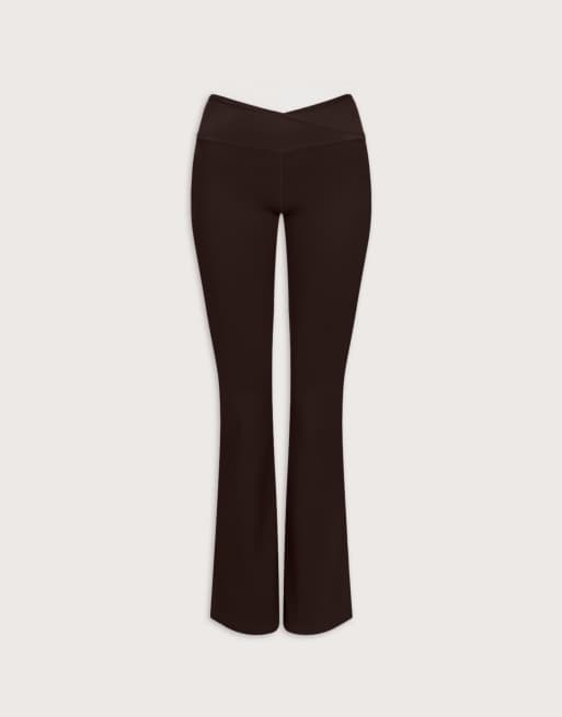 TALA Dayflex wrap højtaljede flare-leggings i americano, 3 af 3