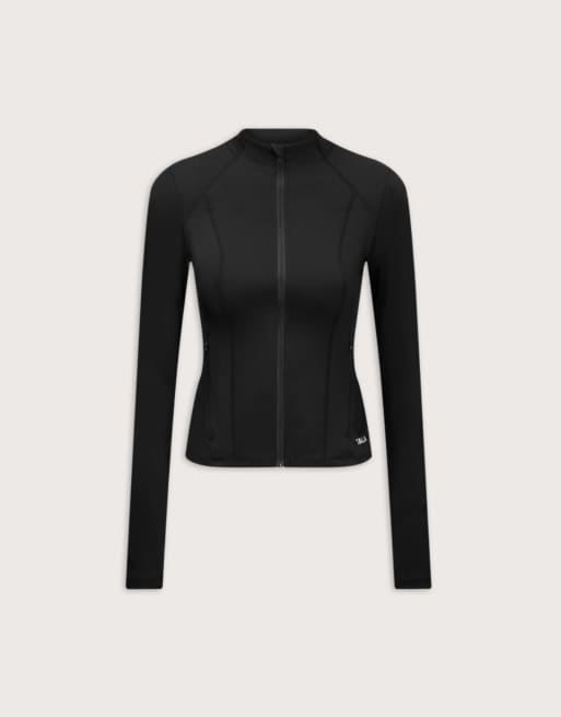 TALA Dayflex Zip Through Sports jacket in shadow black, 3 of 3