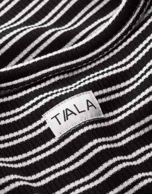 TALA - Débardeur rayé en maille - Noir, 3 de 4