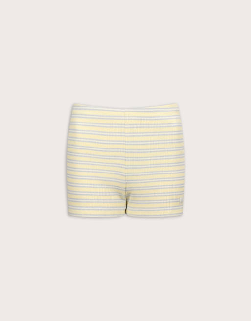 TALA – Gestreifte Strick-Shorts in Zitronengelb, 3 von 3