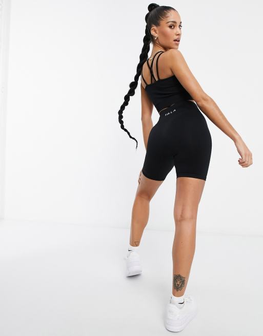 TALA Hosta booty shorts in black