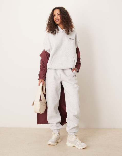 Tala - Joggers grigio mélange con fondo elasticizzato - view 1