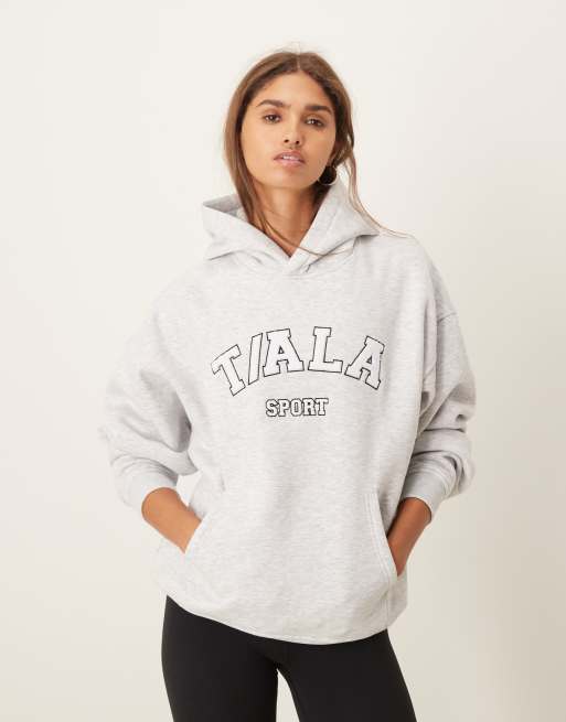 TALA – Kapuzenpullover in Grau mit Logo