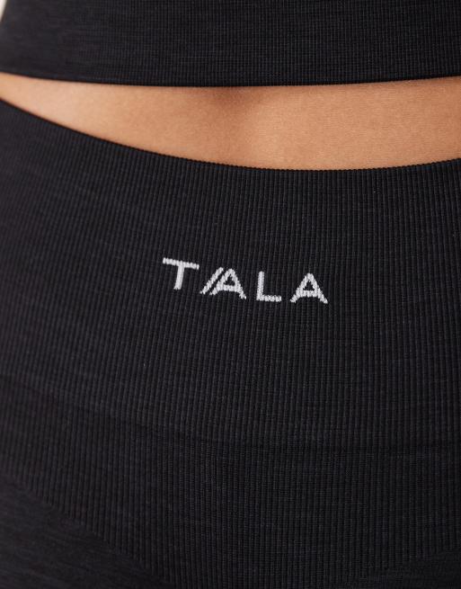 Tala - Legging sculptant sans coutures à fronces - Noir chiné, 4 de 5