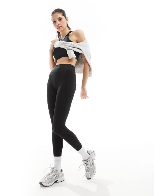 TALA - Leggings modellanti neri a coste a vita alta senza cuciture, 5 di 5