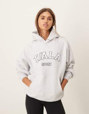 logo hoodie in gray