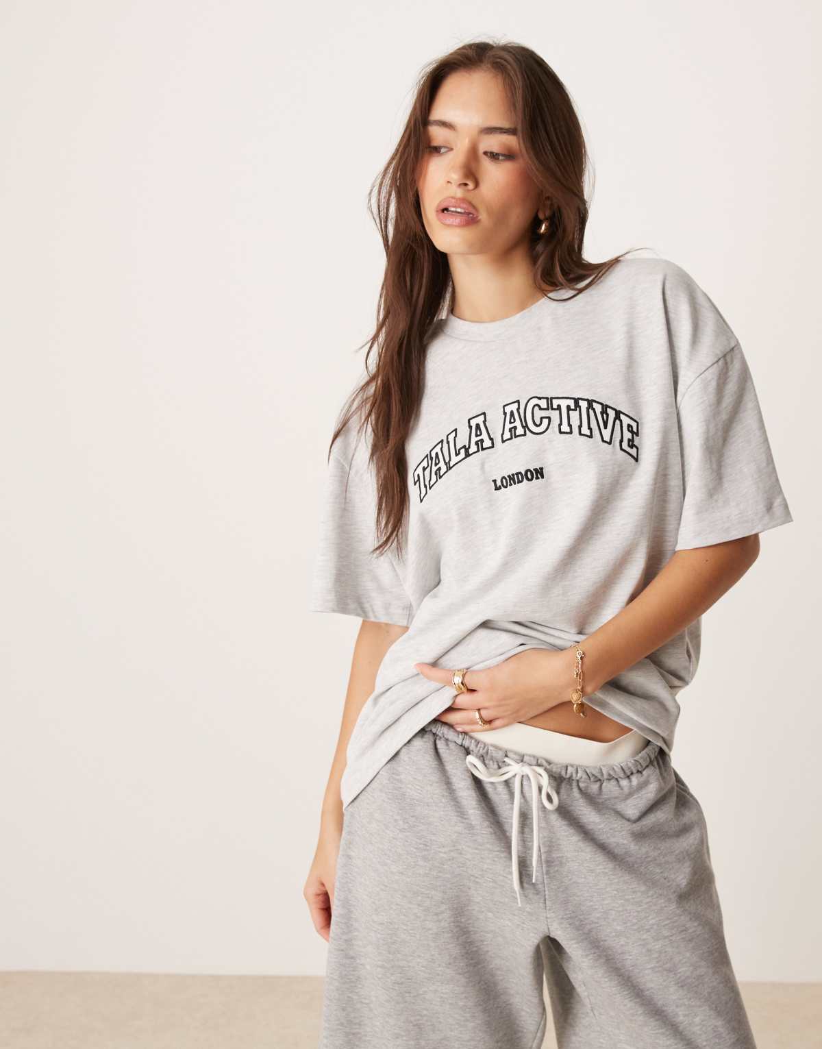 Tala logo Short Sleeve T-Shirt in grey