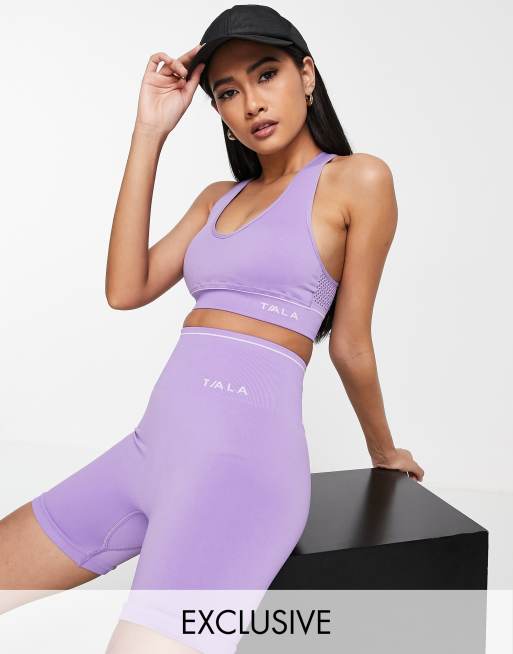 TALA activewear set in purple exclusive to ASOS