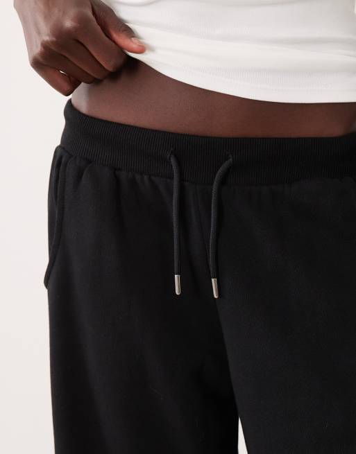TALA mid rise pintuck barrel leg jogger in black, 5 of 5