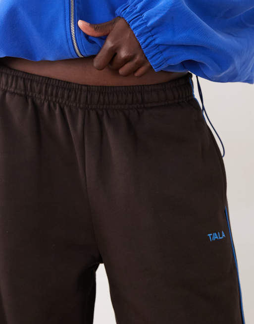 TALA multiway wide leg joggers in americano brown, 5 of 5