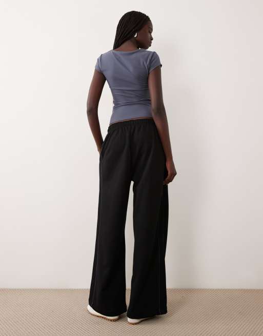 TALA multiway wide leg joggers in black, 3 of 5