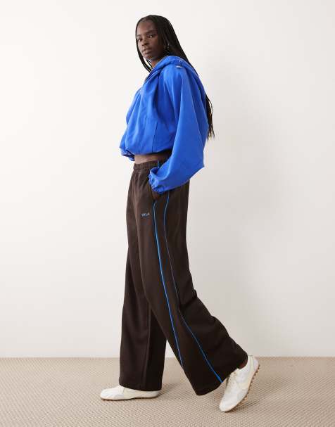 TALA multiway wide leg trackies in americano brown - view 1