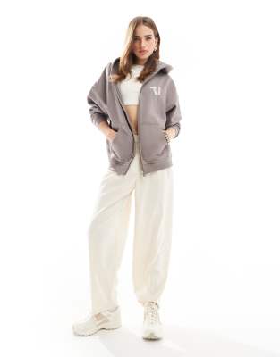 Tala - Oversize-Kapuzenjacke in Braun