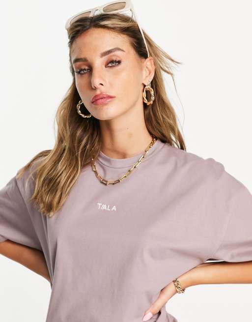 TALA oversized t-shirt in stone exclusive to ASOS, 2 of 4