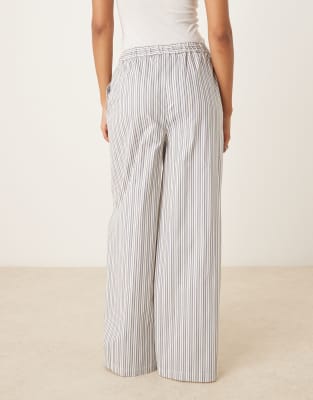 Tala Poplin Pants In Gray