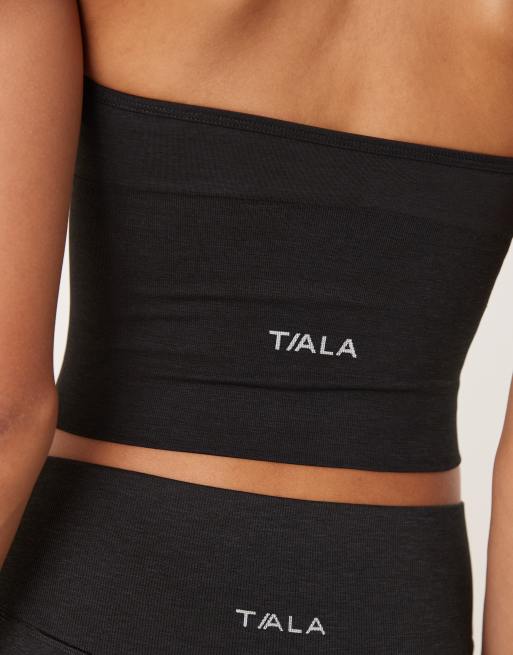 Tala Sculpt seamless halter tank top in black