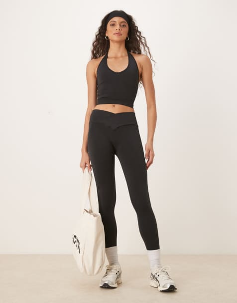 Tala Sculpt seamless wrap waist scrunch leggings in black - view 1