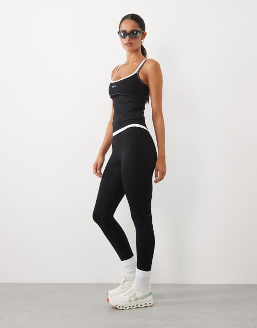 TALA SkinLuxe contrast high waisted leggings in shadow black, 2 of 5