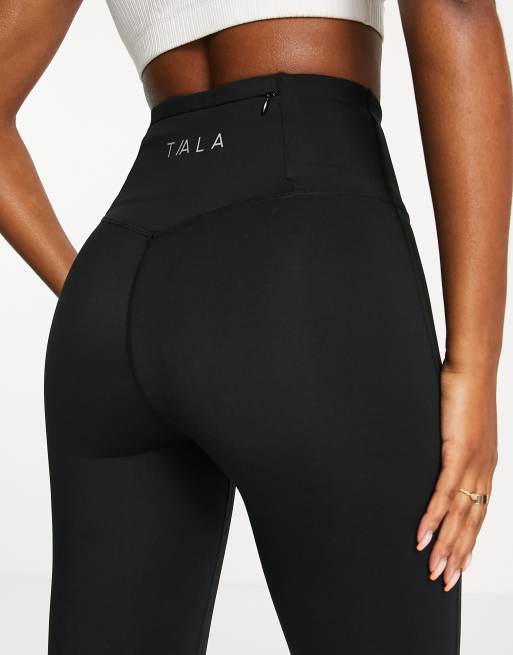 TALA – Skinluxe – Czarne legginsy dzwony, 3 z 4