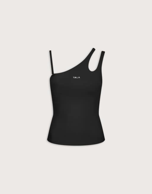 TALA - Skinluxe - Débardeur asymétrique - Noir ombre, 3 de 3