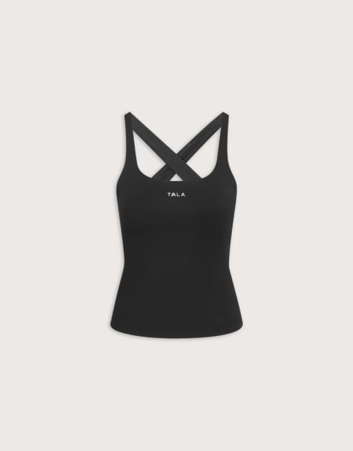 TALA - SkinLuxe - Débardeur croisé dans le dos - Noir ombré, 3 de 3