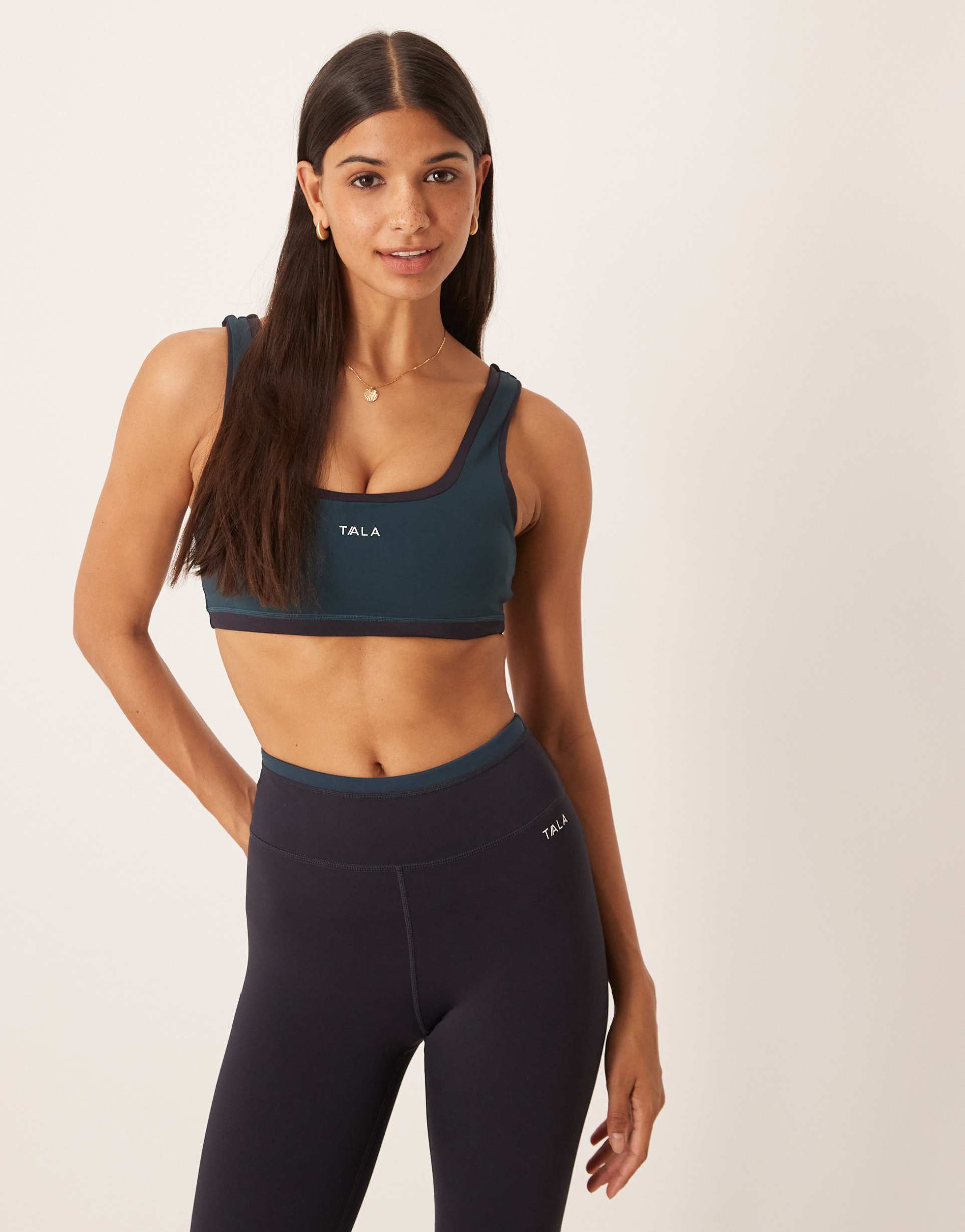 tala skinluxe double layer bra in midnight navy