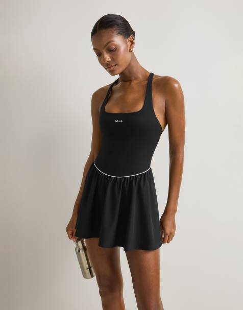 TALA SkinLuxe floaty active dress in black - view 1