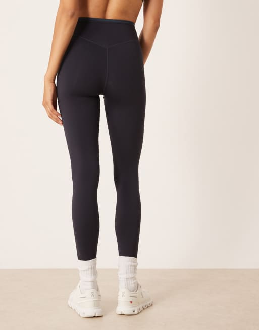 TALA – SkinLuxe – Granatowe legginsy z podwójną talią, 4 z 5