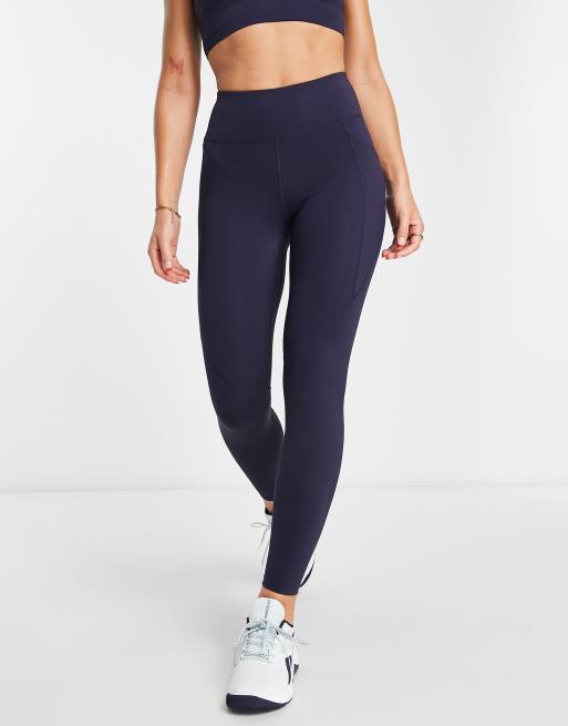 TALA – Skinluxe – Granatowe legginsy z podwyższonym stanem i kieszenią