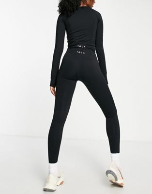 TALA Skinluxe high waisted leggings in black exclusive at ASOS