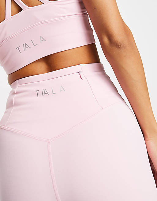 TALA Skinluxe legging shorts in pink exclusive to ASOS шорты и юбки  V68409474Размер: L купить по выгодной цене от 65 руб. в интернет-магазине   с доставкой