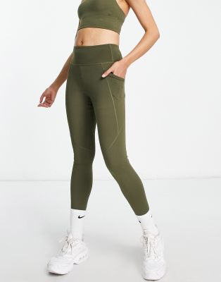 TALA Skinluxe high waisted pocket leggings in khaki