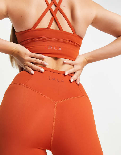 TALA - Skinluxe - Legging met normale lengte en hoge taille in oranje , 2 van 4