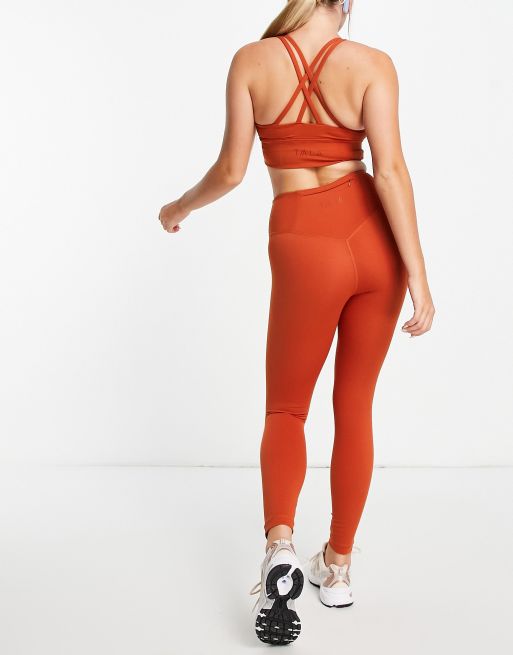 TALA - Skinluxe - Legging met normale lengte en hoge taille in oranje , 3 van 4