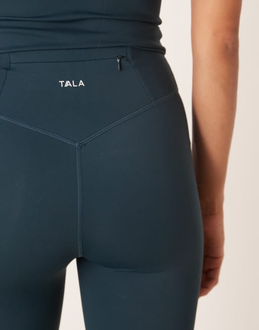 Tala - SkinLuxe - Leggings a vita alta verde-azzurro intenso, 5 di 5