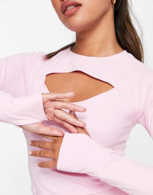 TALA - Skinluxe - Top a maniche lunghe rosa con cut-out - In esclusiva per ASOS, 2 di 4