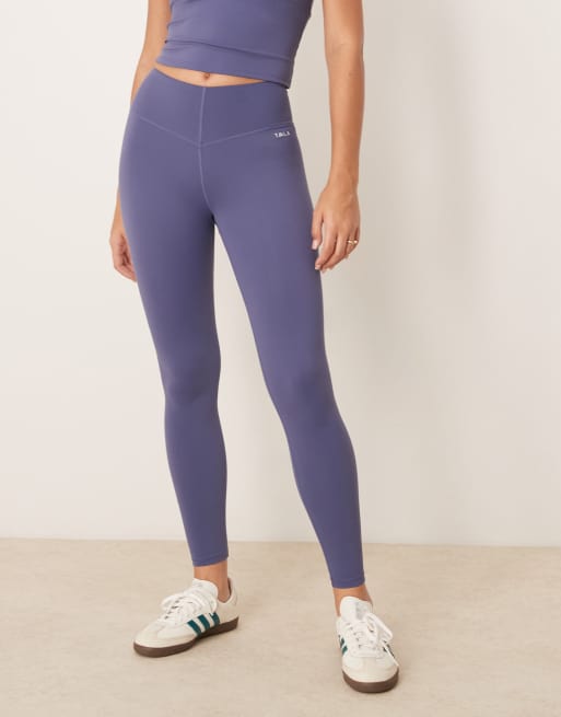 TALA Skinluxe V waist legging in blue - MBLUE, 3 of 4