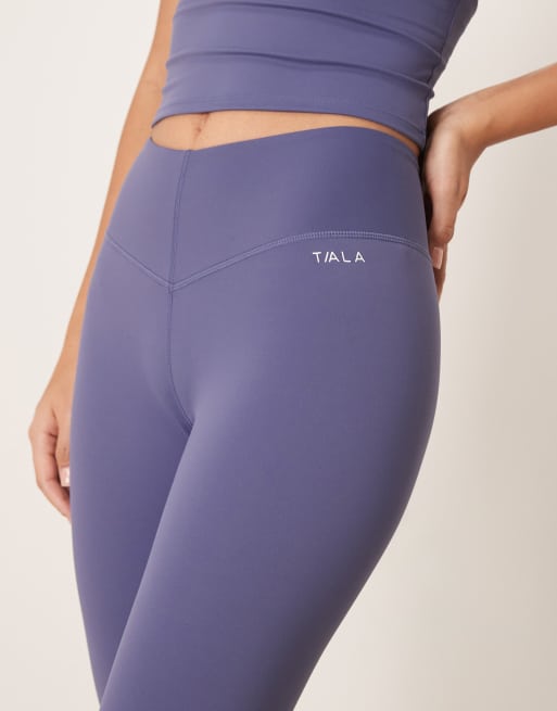 TALA Skinluxe V waist legging in blue - MBLUE, 4 of 4