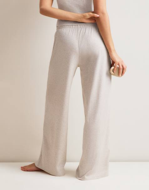 Tala - Soft Lounge - Meleret havrefarvet pyjamas - view 1