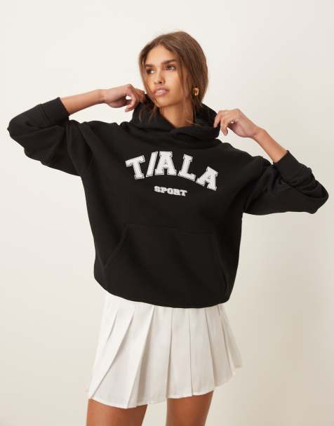 Tala - Sort hættetrøje med logo - view 1