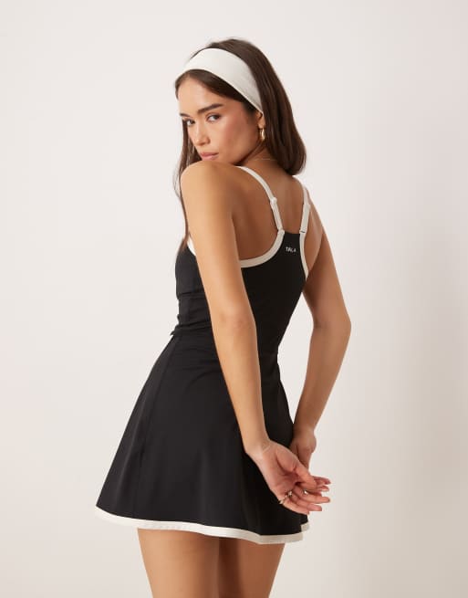 TALA - Vestido deportivo negro de estilo tenista DayFlex, 4 de 4