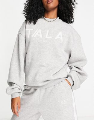 TALA Volley sweatshirt in grey marl  | ASOS