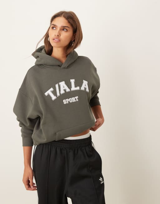 Tala – Zielona bluza z kapturem z logo