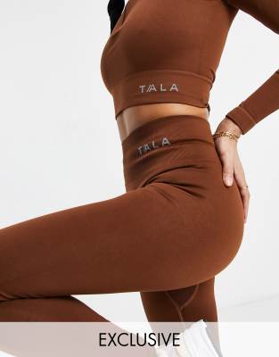 Tala Zinnia Leggings In Brown - Exclusive To Asos