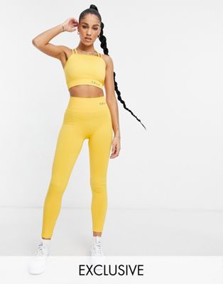TALA Zinnia leggings in yellow - exclusive to ASOS - ASOS Price Checker
