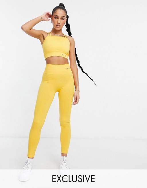 TALA Zinnia leggings in yellow - exclusive to ASOS