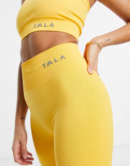 Tala Zinnia leggings in yellow - exclusive to ASOS