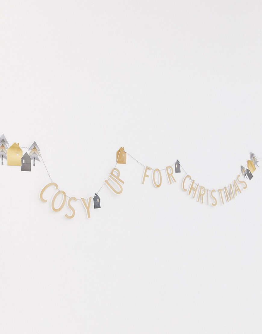 Talking Tables cosy up for Christmas 3m garland-Gold