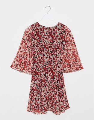 talulah cherry floral mini dress