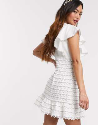 bodycon mini dress white